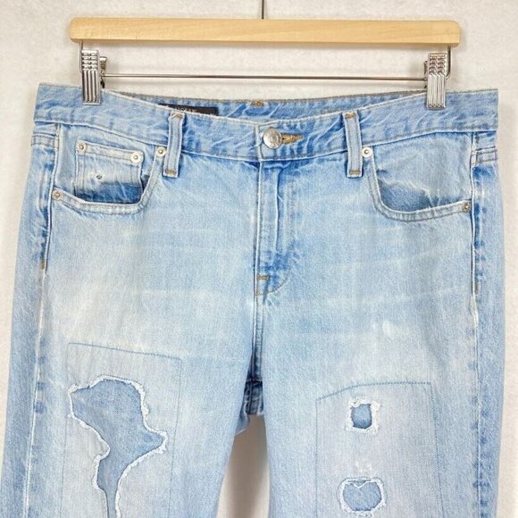 J. Crew Boyfriend Straight Leg Jeans Distressed Preppy Classic Comfort School 10 - Picture 2 of 12